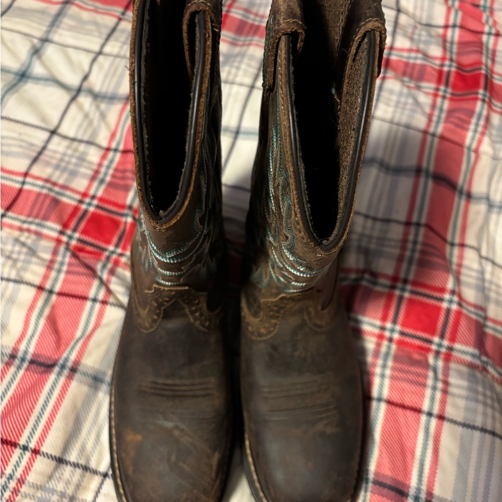 Brown Lace Up Boots